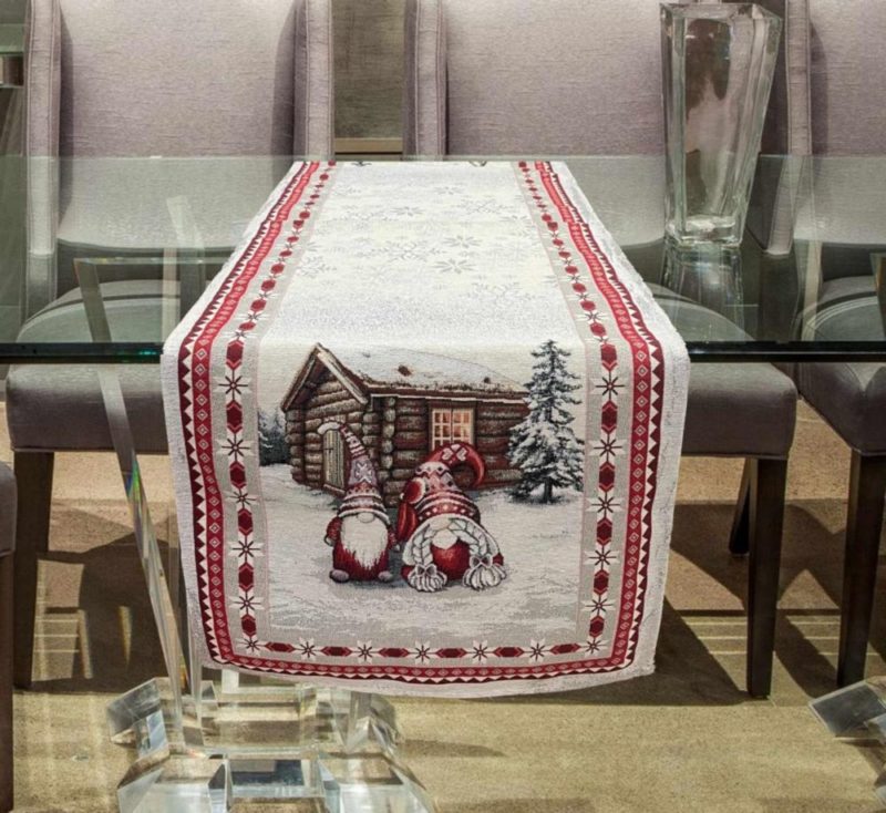 ΧΡΙΣΤΟΥΓΕΝΝΙΑΤΙΚΗ ΤΡΑΒΕΡΣΑ XMAS MINI SANTA 45x140cm